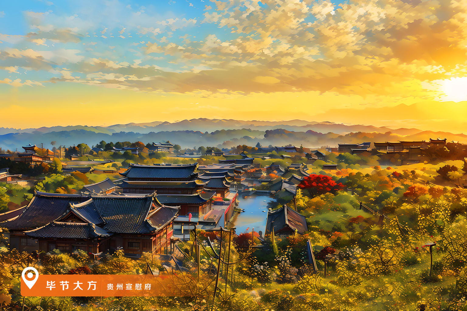 AI绘秋韵丨贵州秋景胜春光