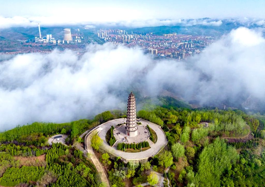 山西左权现壮美云海景观 太行深处展生态旅游魅力